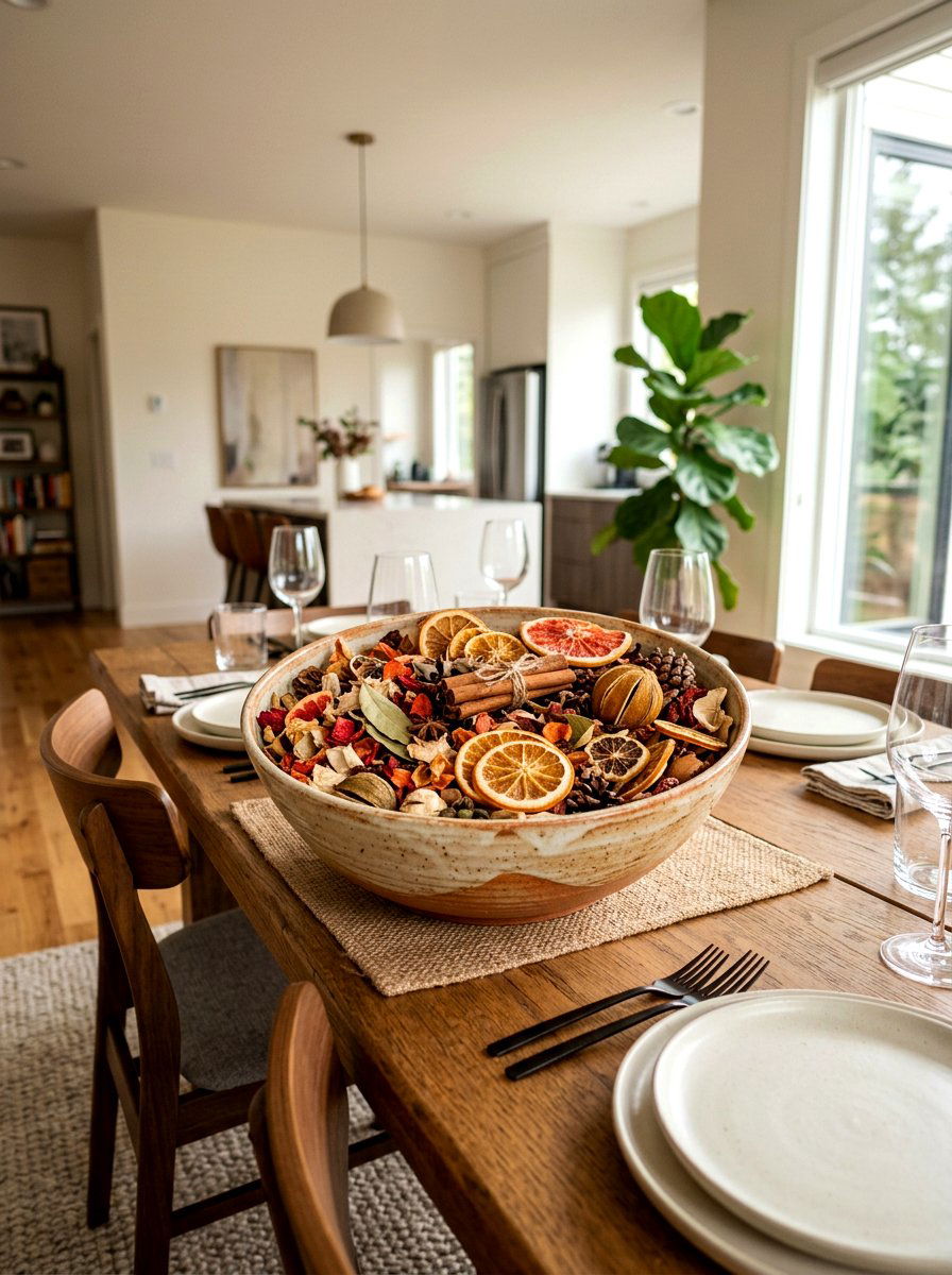 Potpourri Bowl Arrangement - 30 aromatherapy room ideas