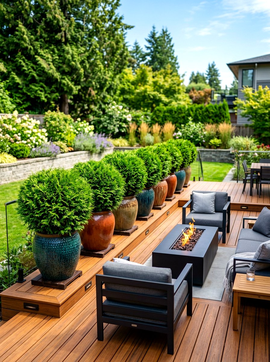 Potted Arborvitae Privacy - 30 arborvitae privacy ideas