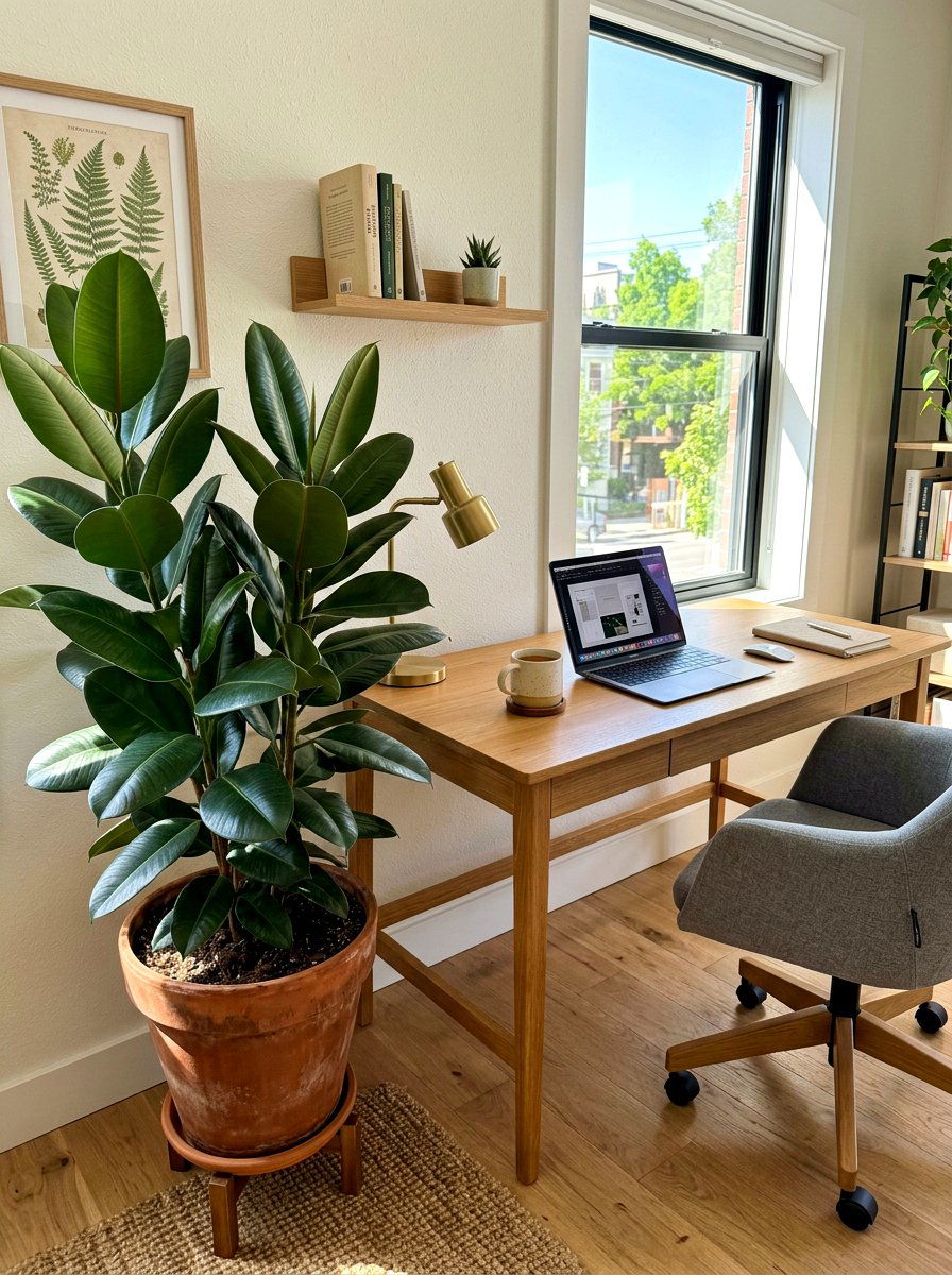 Potted Desk Plant - 30 friction maxxing office ideas
