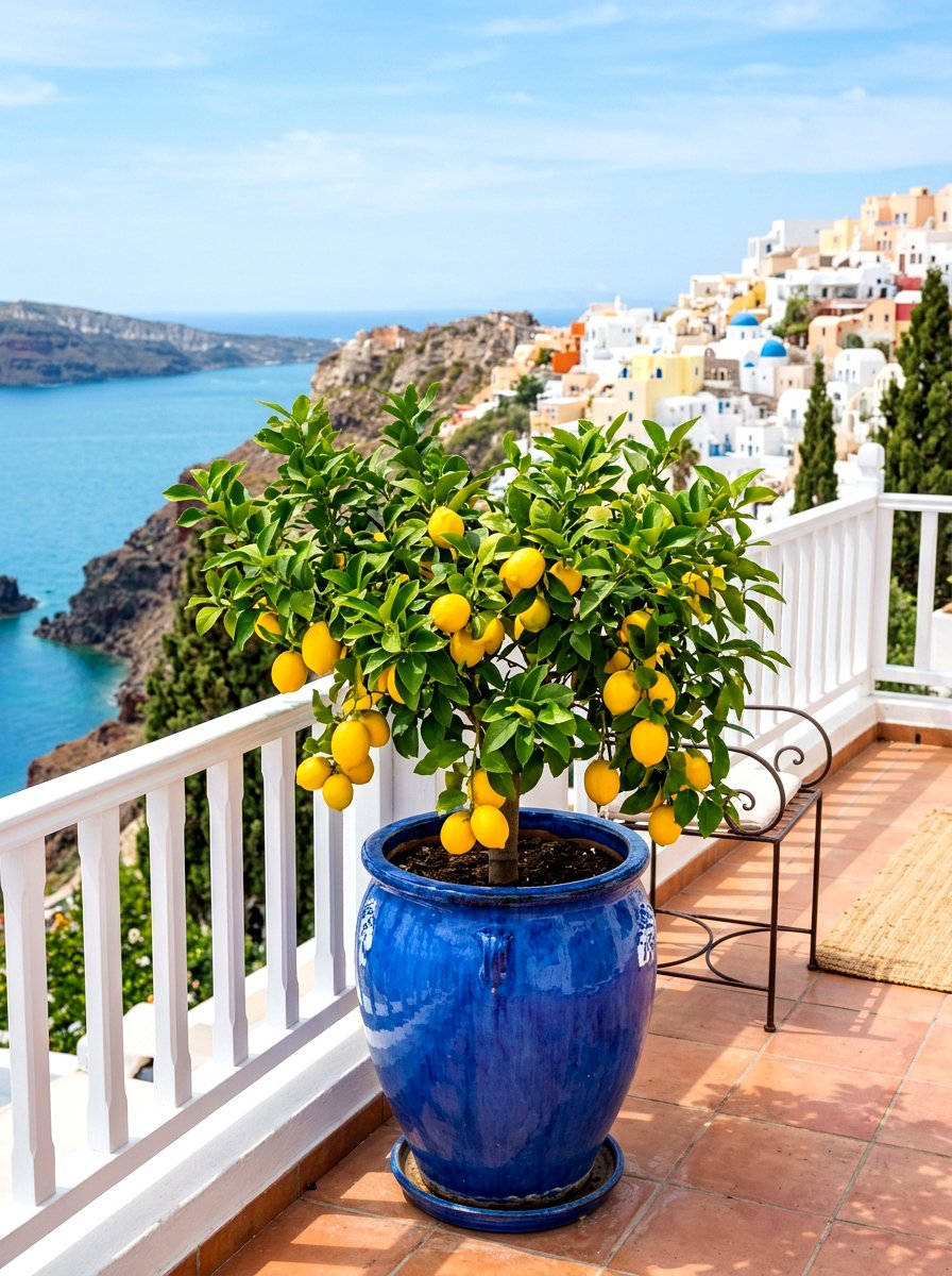 Potted Fruit Tree - 30 small garden ideas