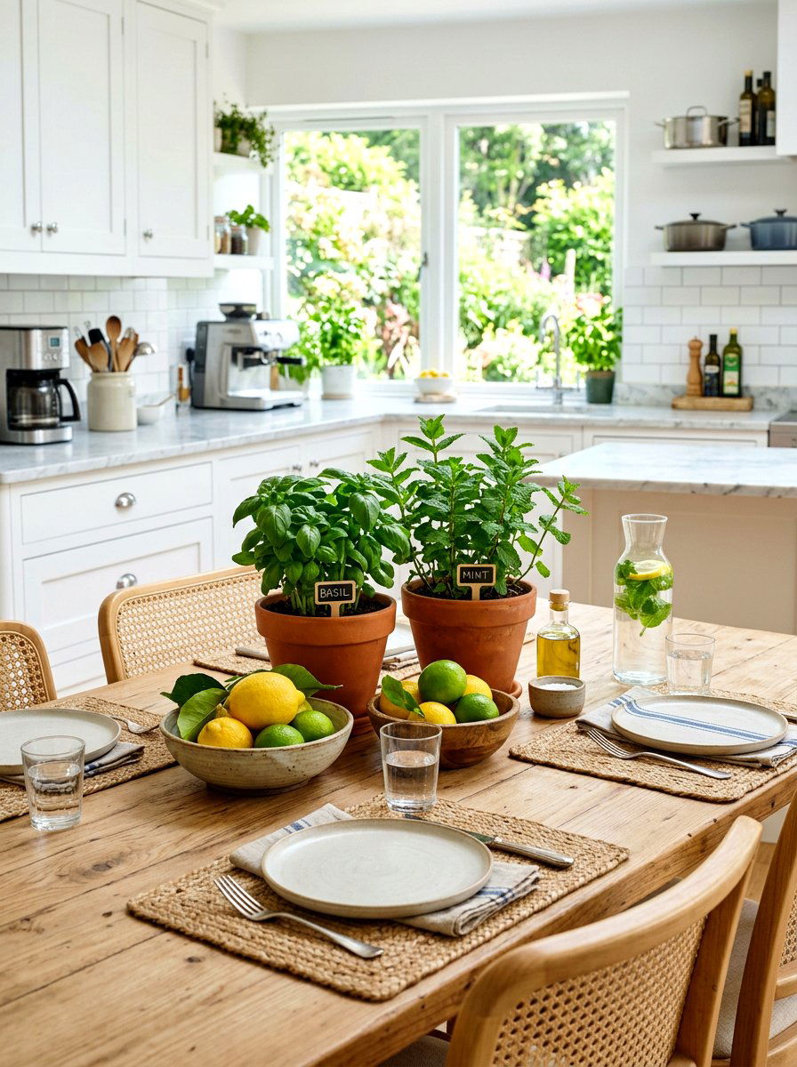 Potted Herb and Fruit Garden - 30 fruit market tablescape ideas
