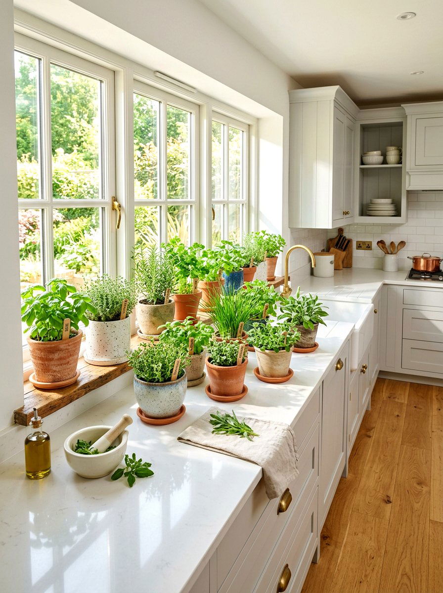 Potted Herbs Collection - 30 eclectic kitchen ideas