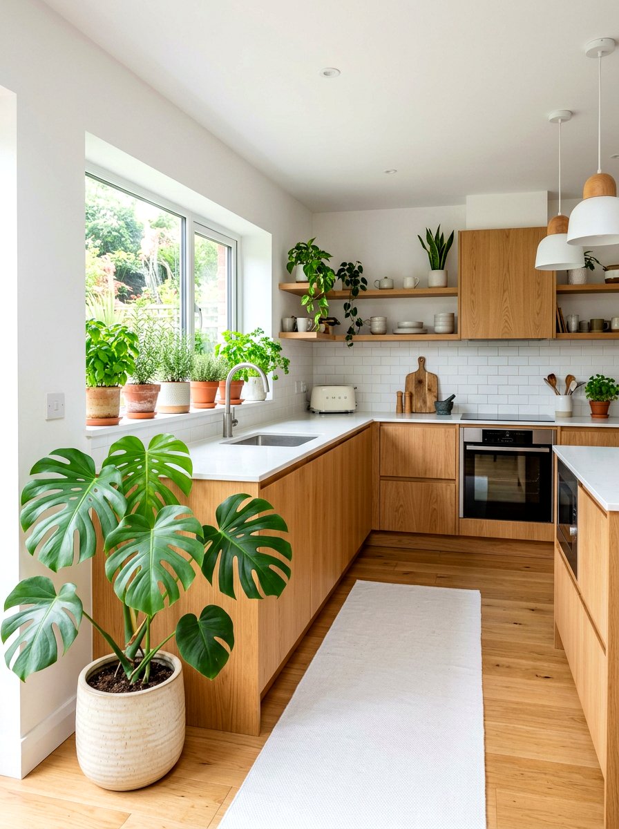 Potted Indoor Plants - 30 scandi kitchen ideas