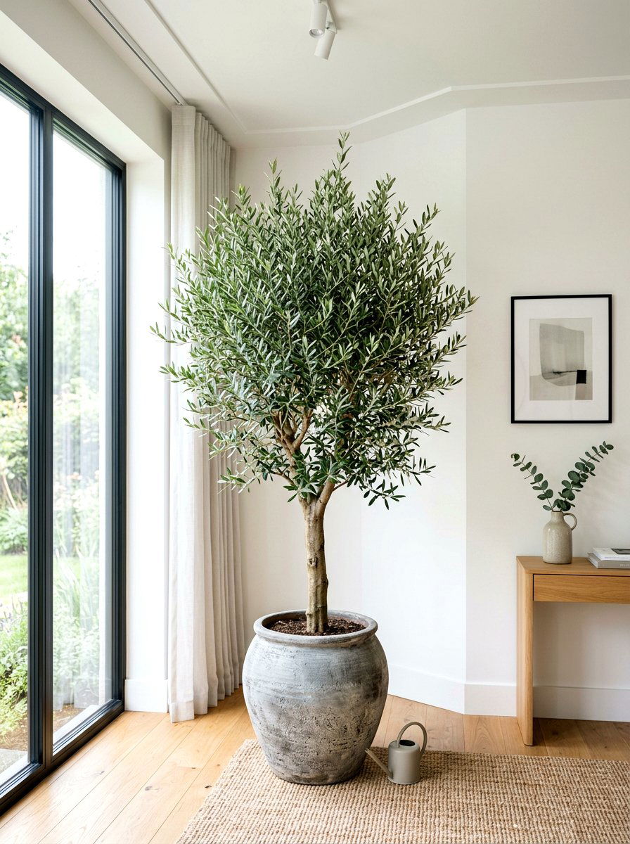 Potted Indoor Tree - 30 warm minimalist home ideas