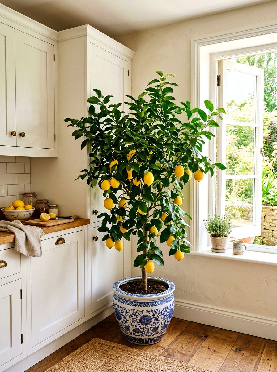 Potted Lemon Tree Decor - 30 summer lemon kitchen ideas