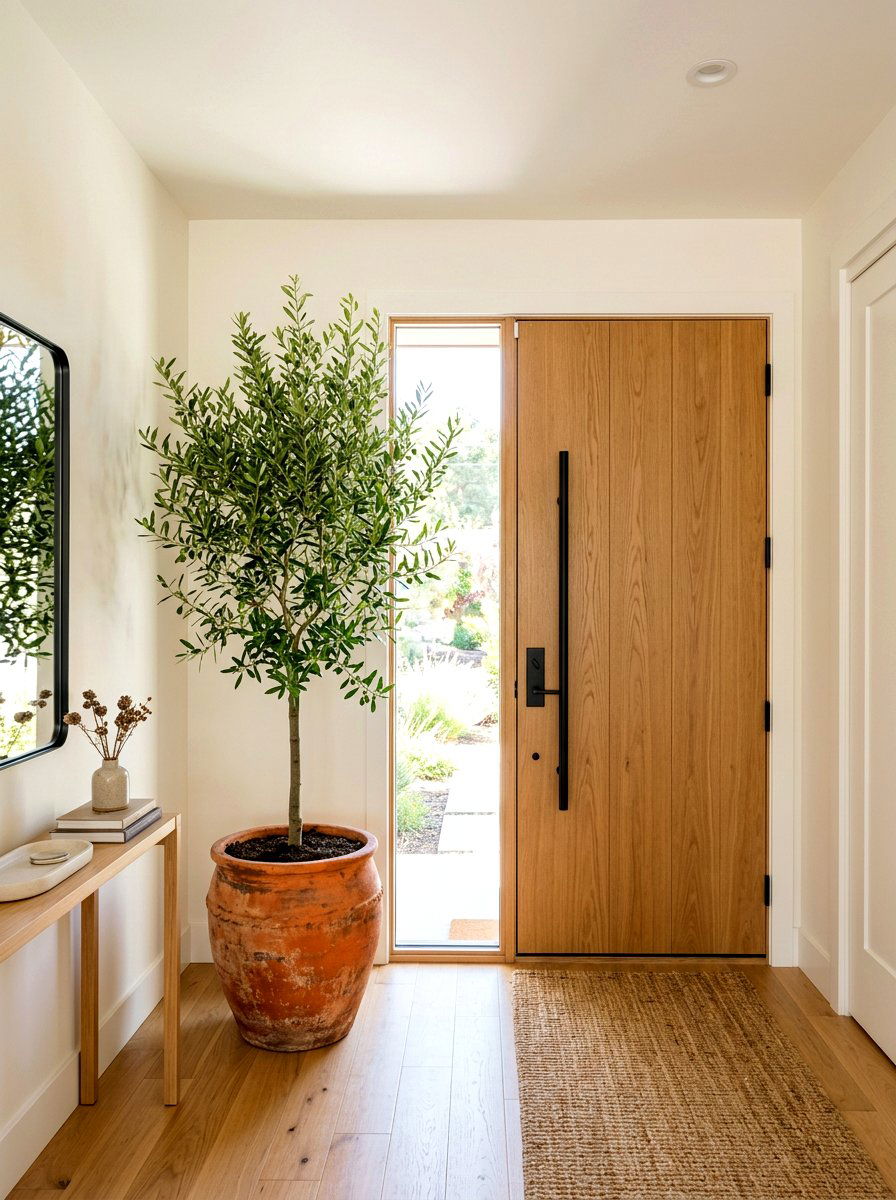 Potted Olive Tree - 30 Pinterest front porch decor ideas