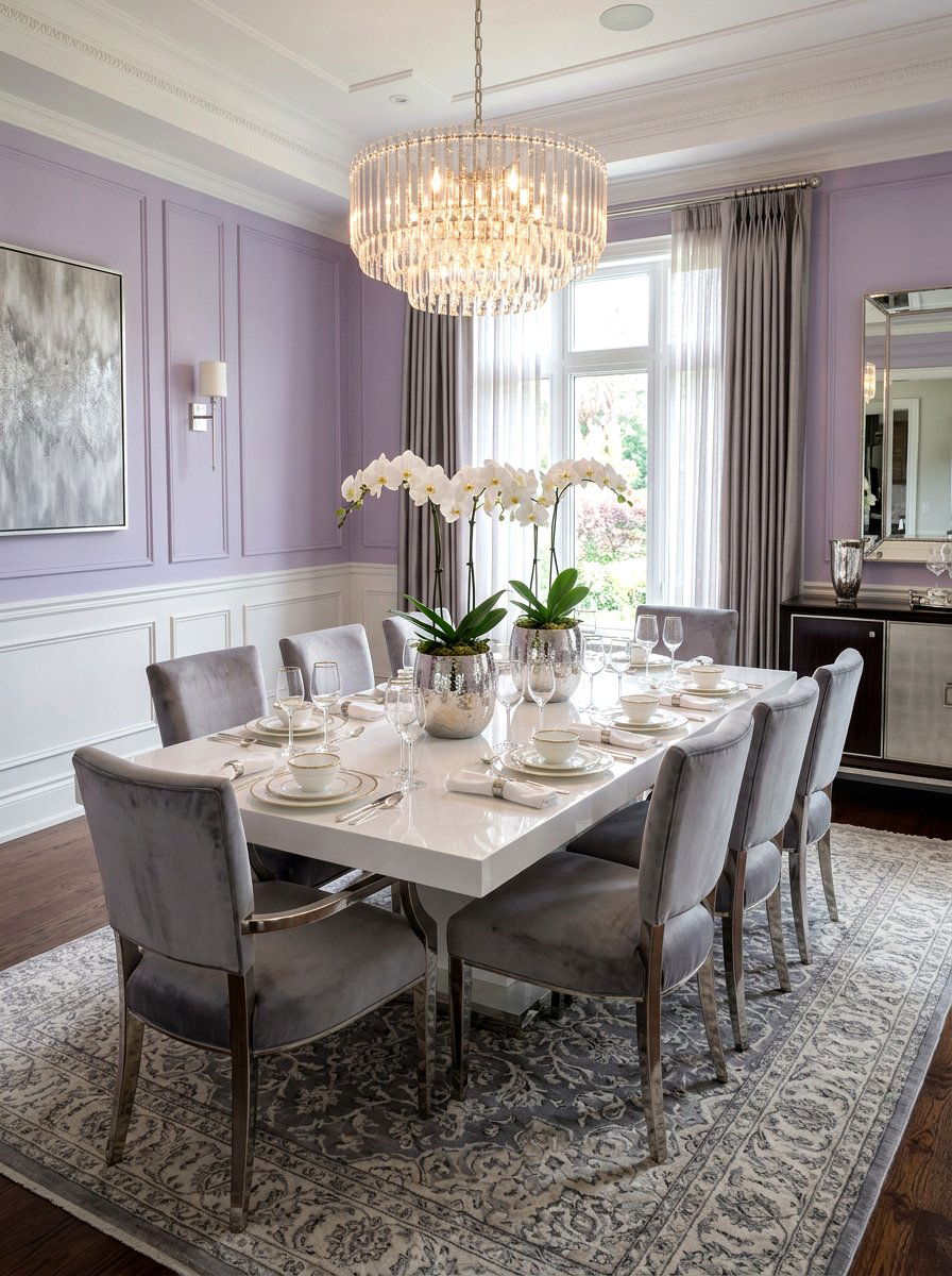 Potted Orchids - 30 dining room centerpiece ideas