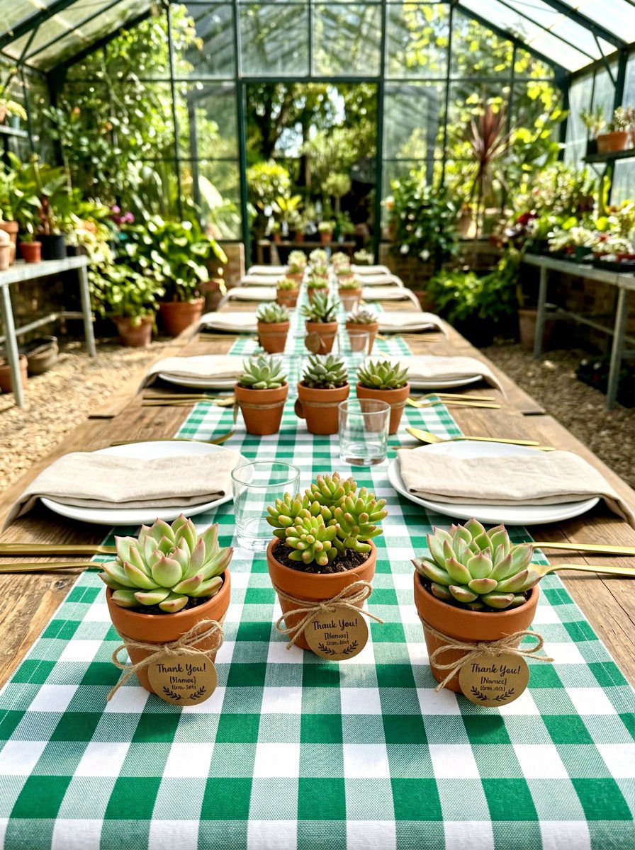 Potted Plant Favor - 30 garden tea party decor ideas