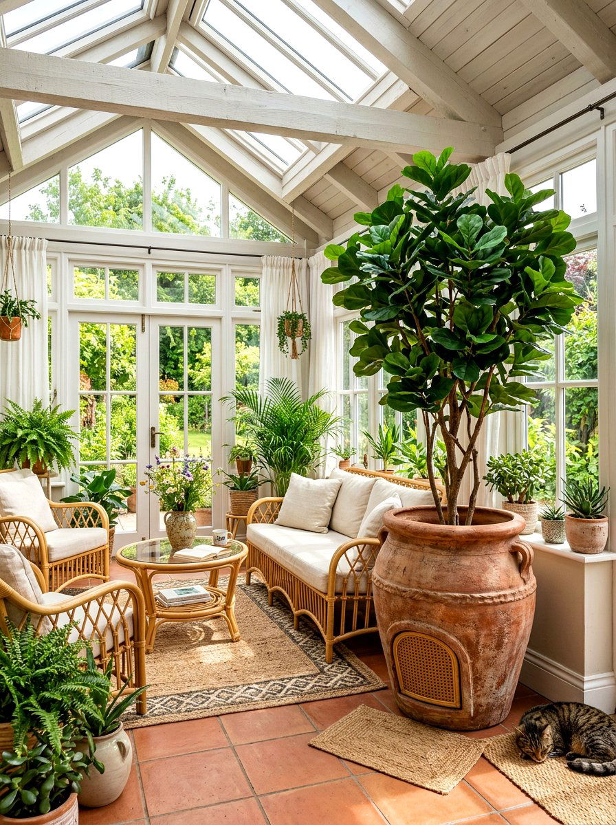 Potted Plant Litter Box Cover - 30 hidden litter area ideas aesthetic