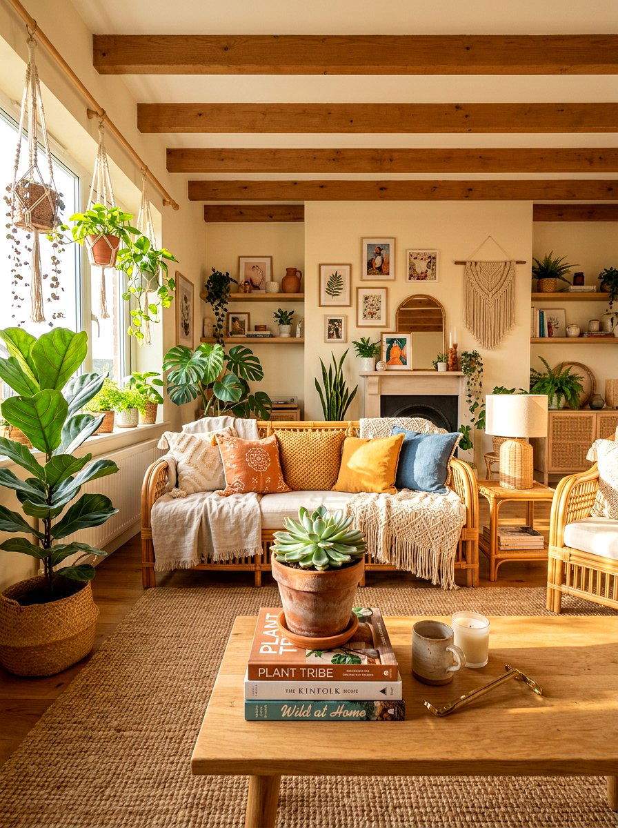 Potted Succulent Book Decor - 30 coffee table book styling ideas