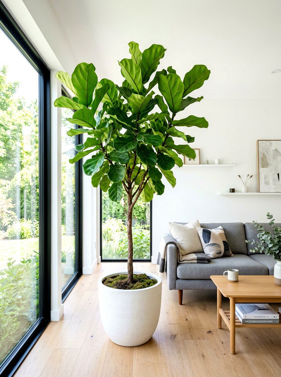 Potted Tree Focus - 30 analog living room ideas