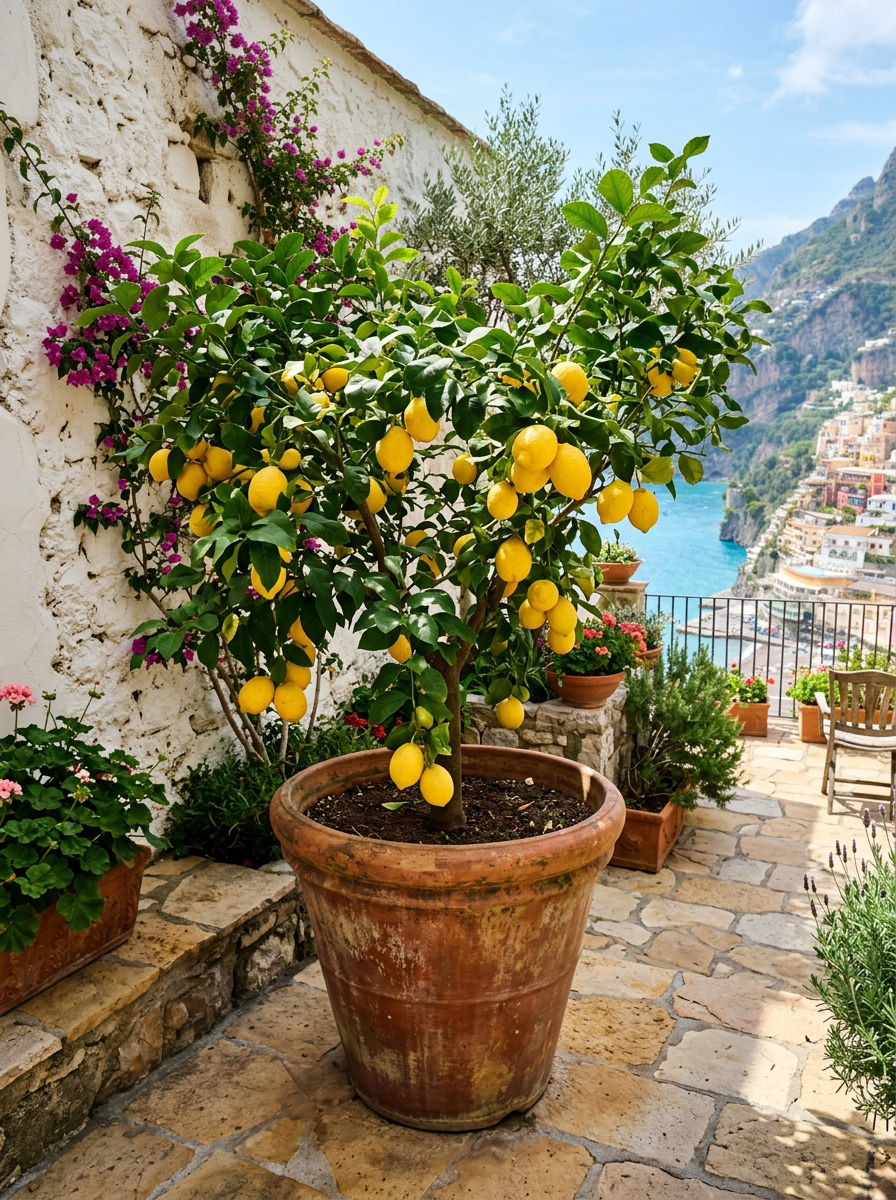 Potted fruit tree - 30 urban garden ideas