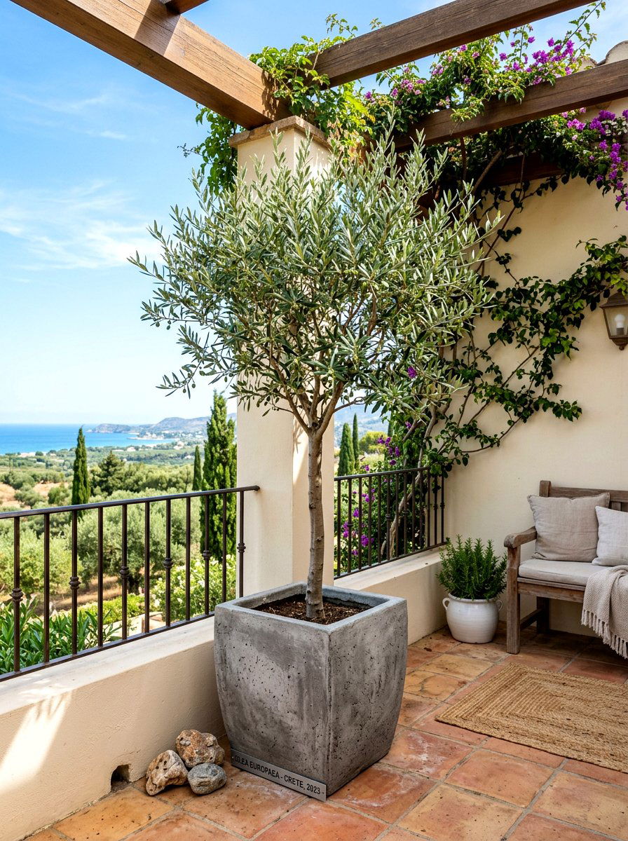 Potted olive tree - 30 porch corner decor ideas