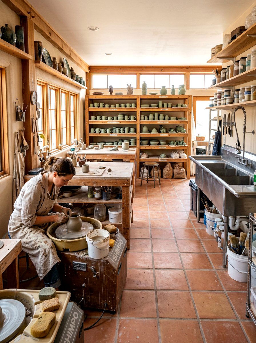 Pottery Art Studio - 30 art studio room ideas