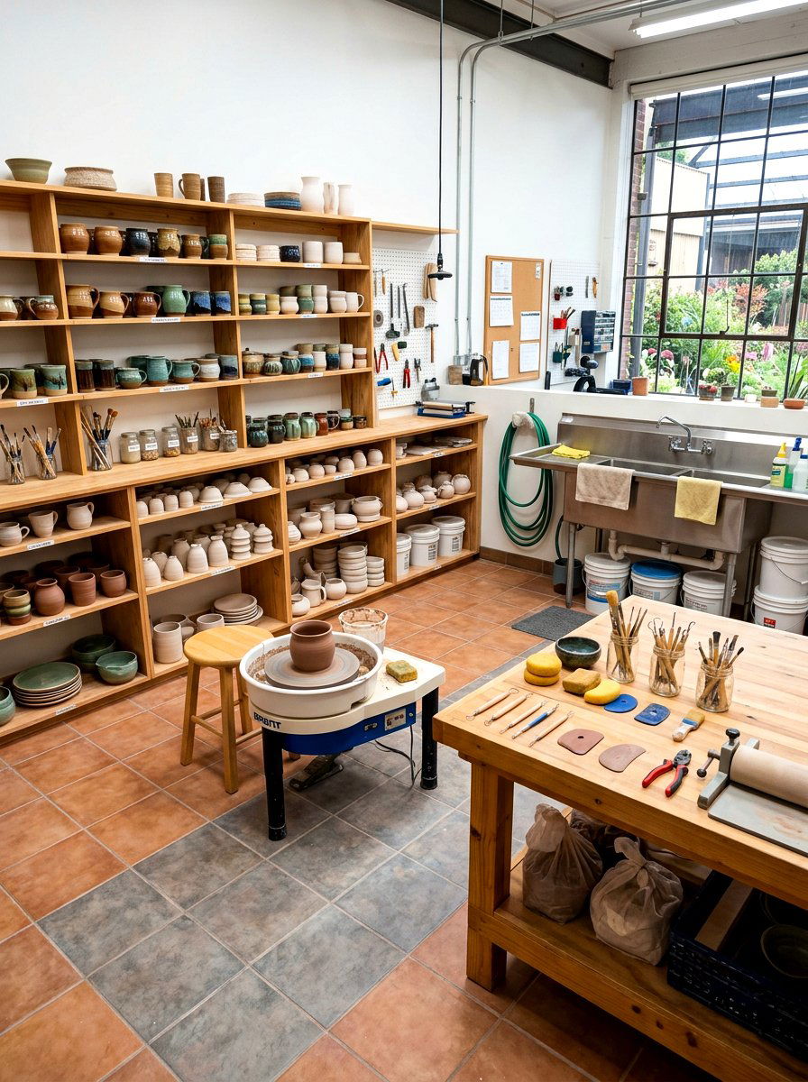 Pottery Studio - 30 hobby rich home ideas