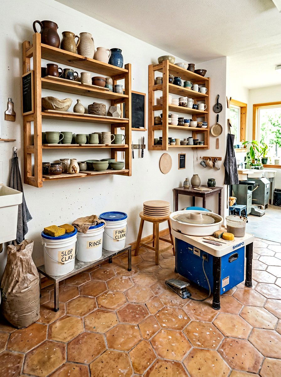 Pottery Studio Corner - 30 art corner ideas