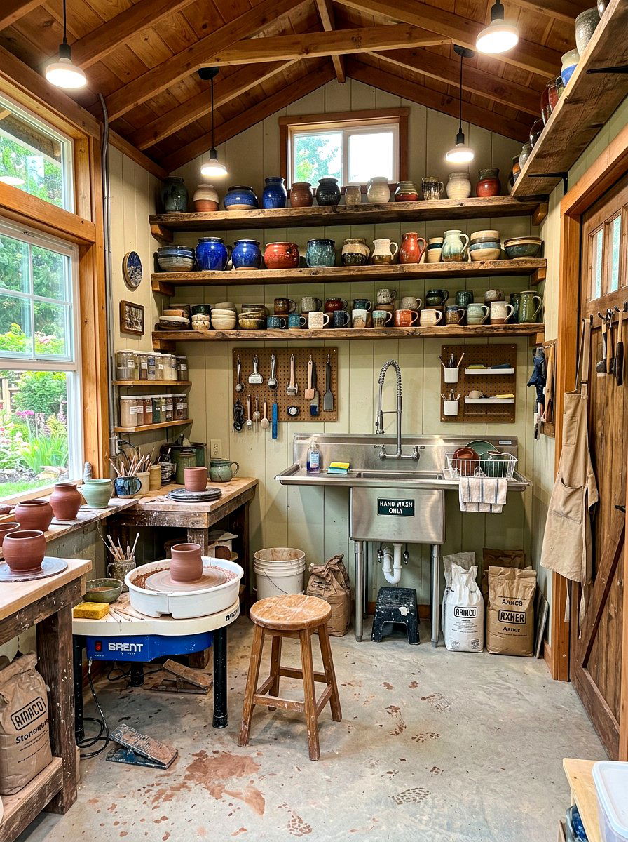 Pottery Studio Shed - 30 art shed ideas