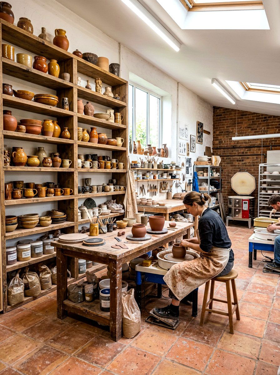 Pottery Studio - 30 desert color decor ideas
