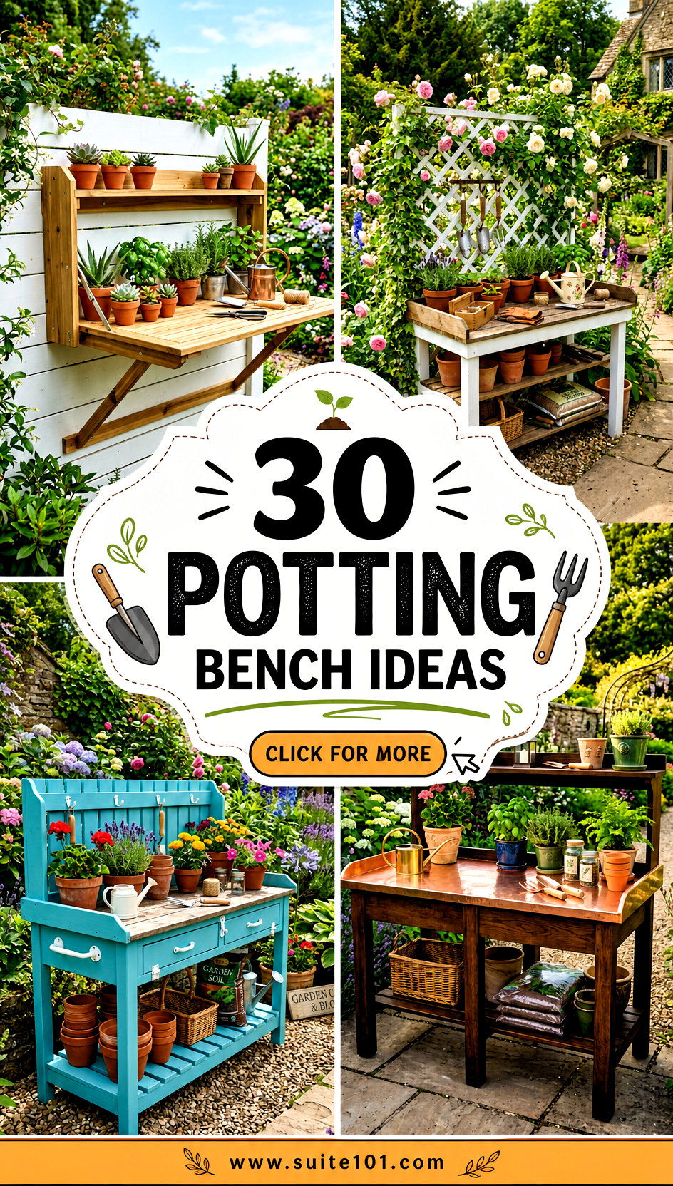 Potting Bench Ideas 30 Smart Setups for Organized Gardening - Potting Bench Ideas: 30 Smart Setups for Organized Gardening