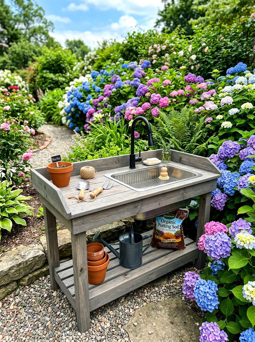 Potting Bench Ideas: 30 Smart Setups for Organized Gardening