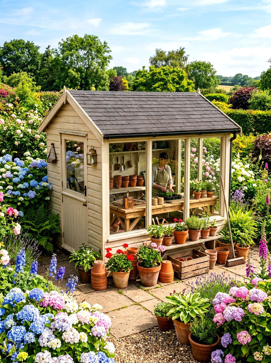 Potting Shed - 30 outdoor storage shed ideas