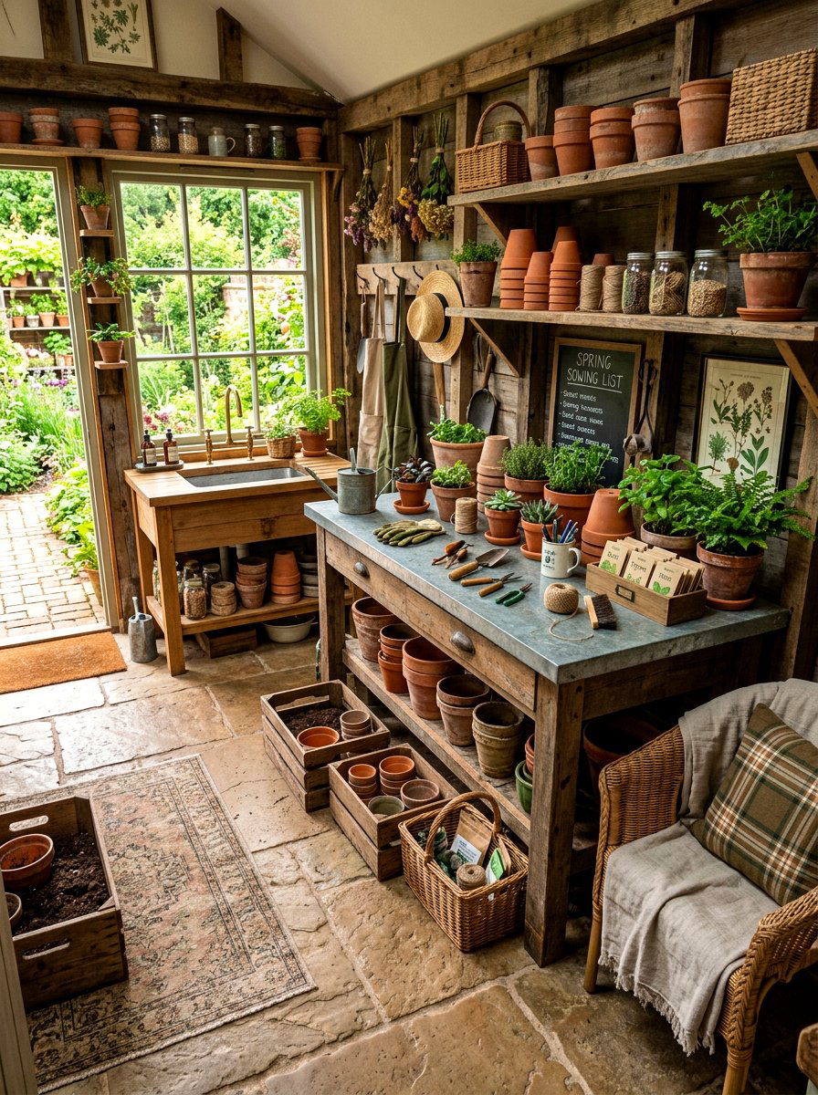 Potting Shed Craft Room - 30 craft room ideas