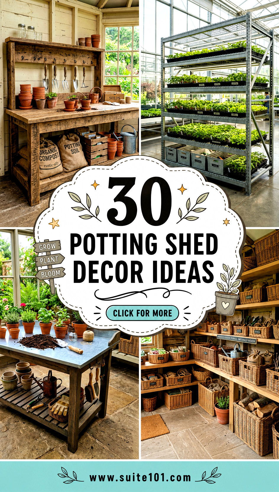 Potting Shed Decor Ideas 30 Cozy Touches for a Better Work Shed - Potting Shed Decor Ideas: 30 Cozy Touches for a Better Work Shed