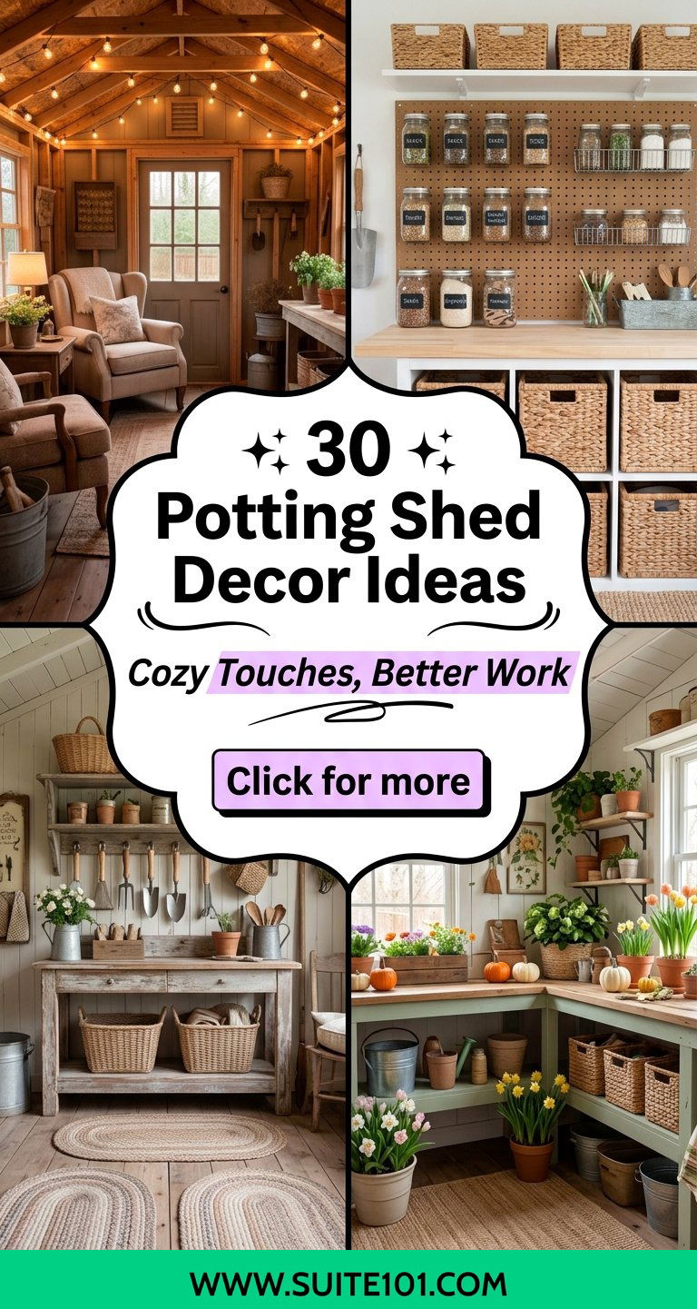 Potting Shed Decor Ideas 30 Cozy Touches for a Better Work Shed - Potting Shed Decor Ideas: 30 Cozy Touches for a Better Work Shed