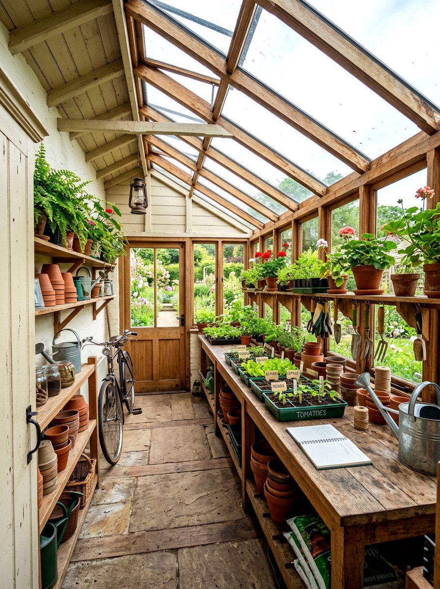 Potting Shed Greenhouse - 30 greenhouse ideas
