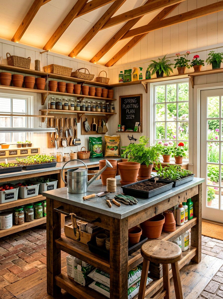 Potting Shed Interior Layout - 30 potting shed ideas