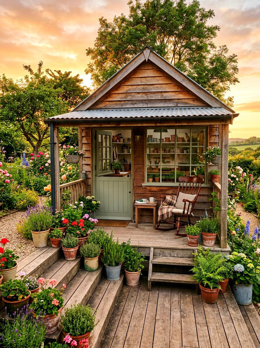 Potting Shed With Porch - 30 potting shed ideas