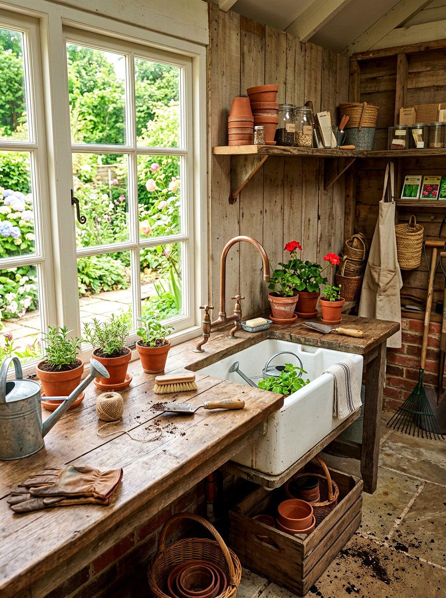 Potting Shed With Sink - 30 potting shed ideas