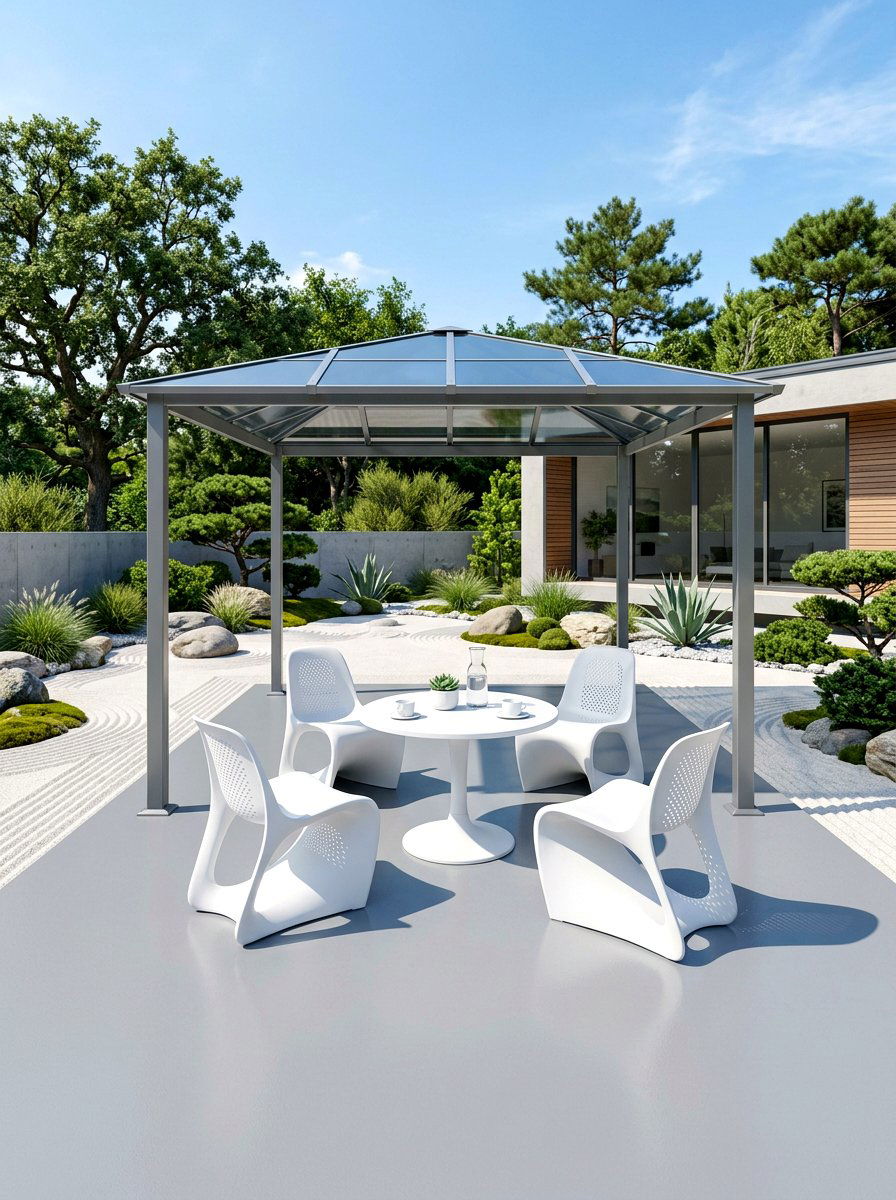 Poured Resin Gazebo Floor - 30 gazebo floor ideas
