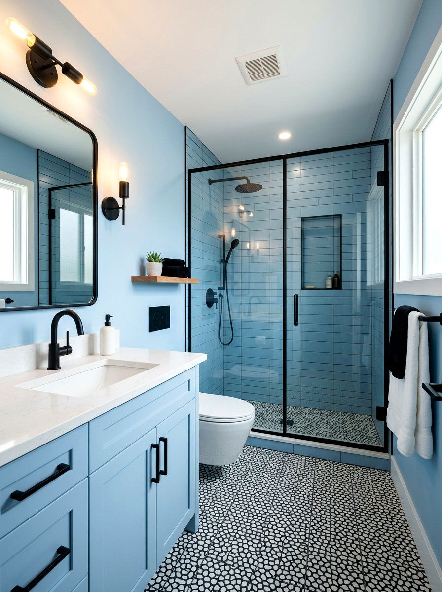 Powder Blue Bathroom Black - 30 powder blue bathroom ideas