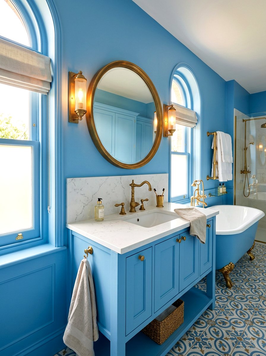 Powder Blue Bathroom Brass - 30 powder blue bathroom ideas
