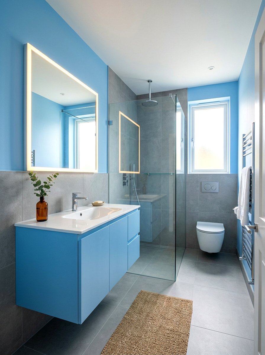 Powder Blue Bathroom Modern - 30 powder blue bathroom ideas
