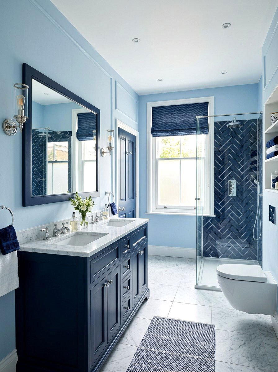Powder Blue Bathroom Navy - 30 powder blue bathroom ideas