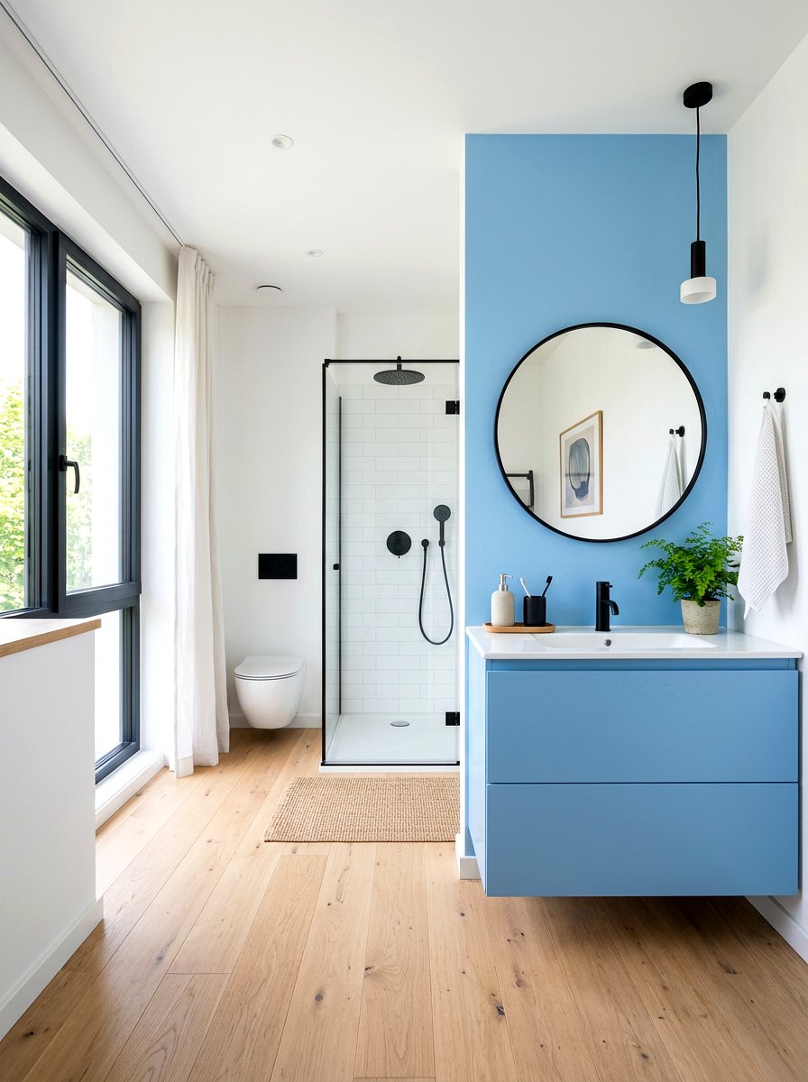Powder Blue Bathroom Scandinavian - 30 powder blue bathroom ideas