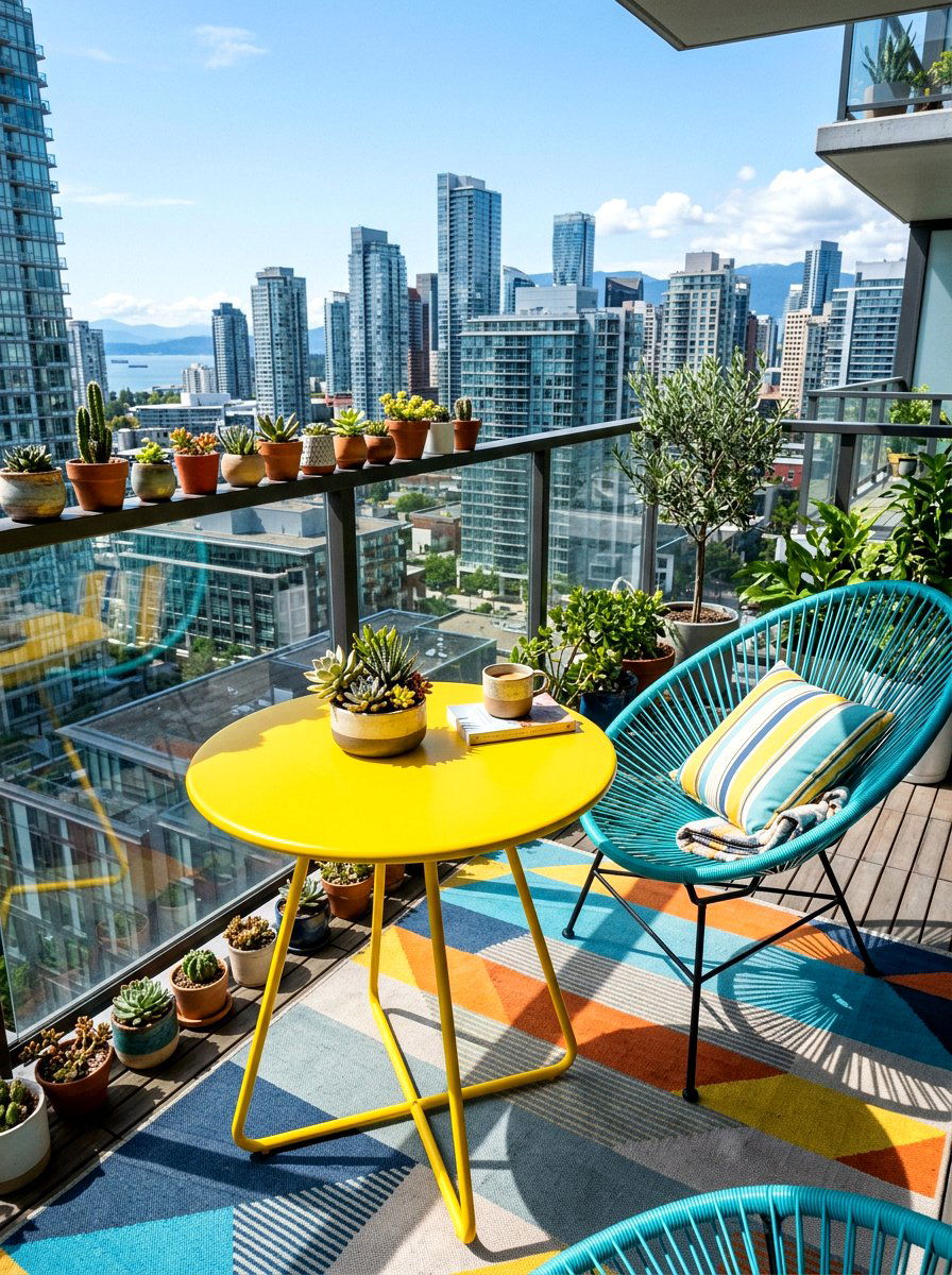 Powder Coated Aluminum Table - 30 outdoor side table ideas