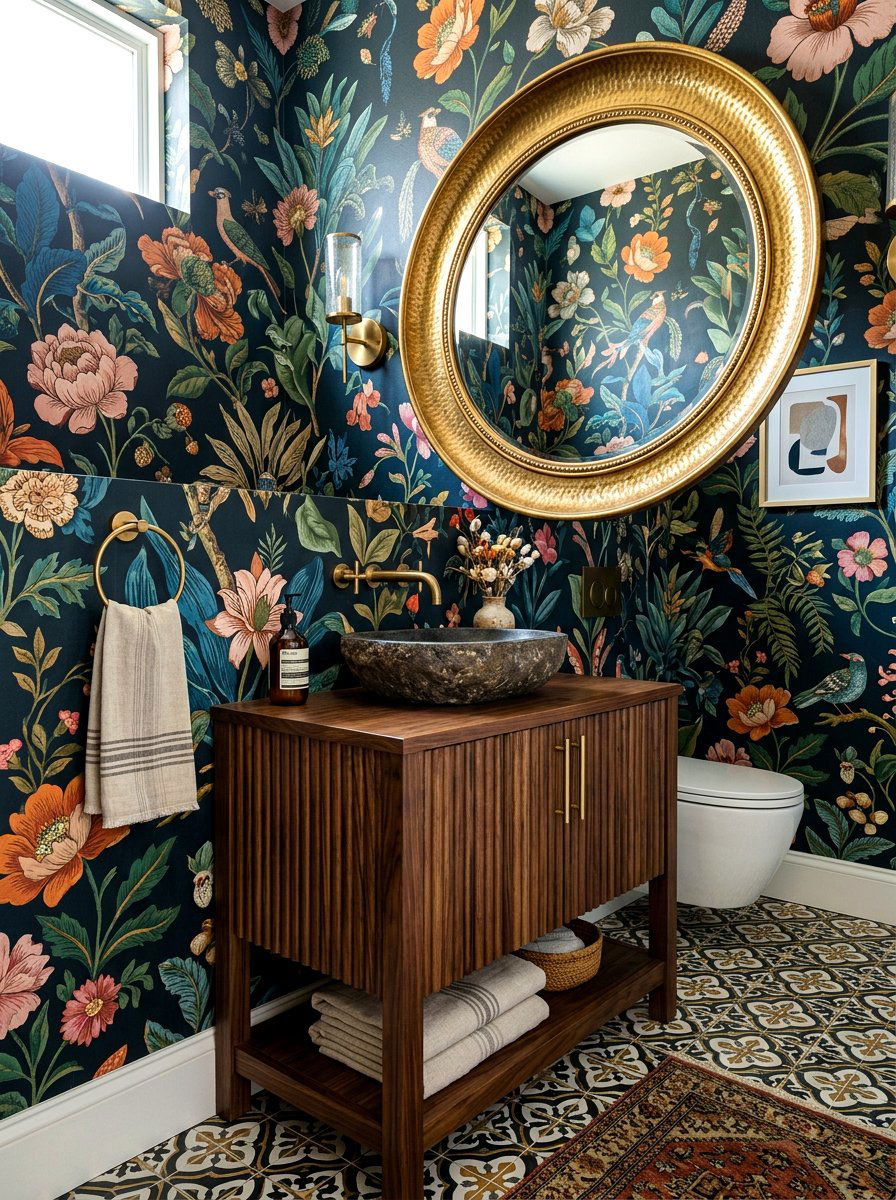 Powder Room Fluted Vanity - 30 fluted vanity ideas