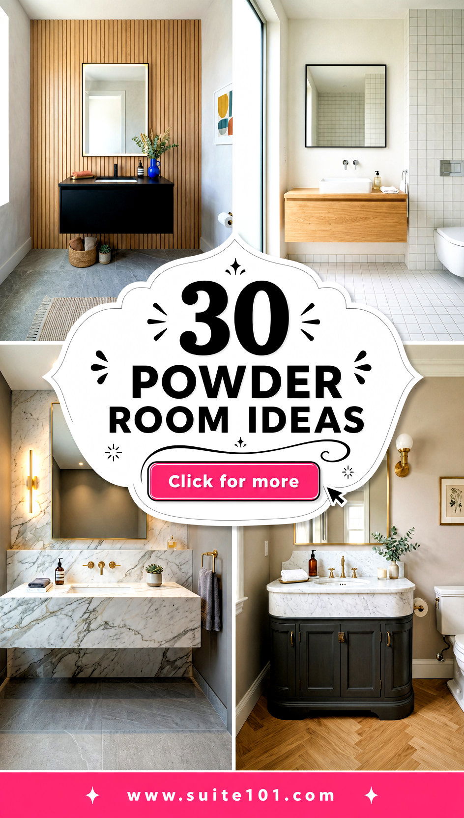 Powder Room Ideas 30 Small-Style Upgrades Youll Love Today - Powder Room Ideas: 30 Small-Style Upgrades You'll Love Today
