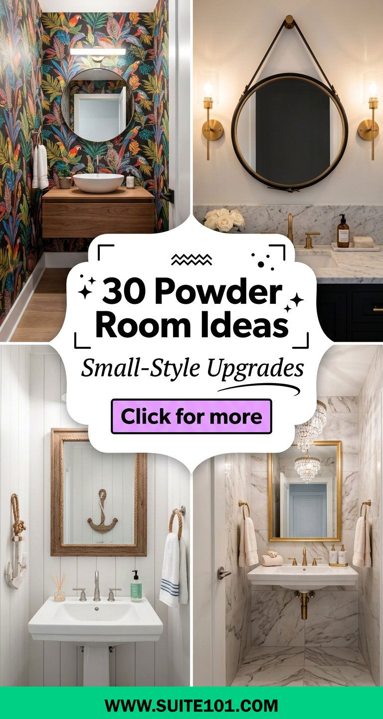 Powder Room Ideas 30 Small-Style Upgrades Youll Love Today - Powder Room Ideas: 30 Small-Style Upgrades You'll Love Today
