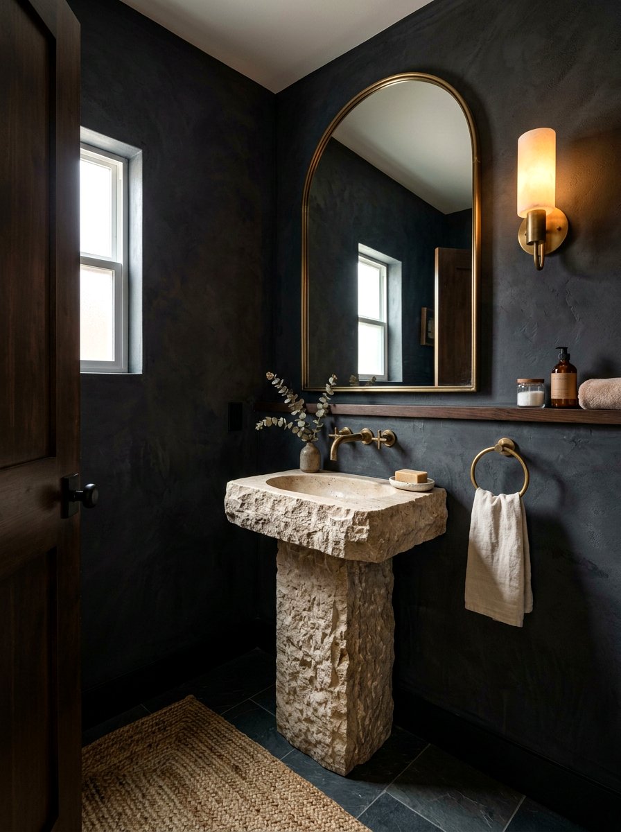 Powder Room Organic Modern Bathroom - 30 organic modern bathroom ideas