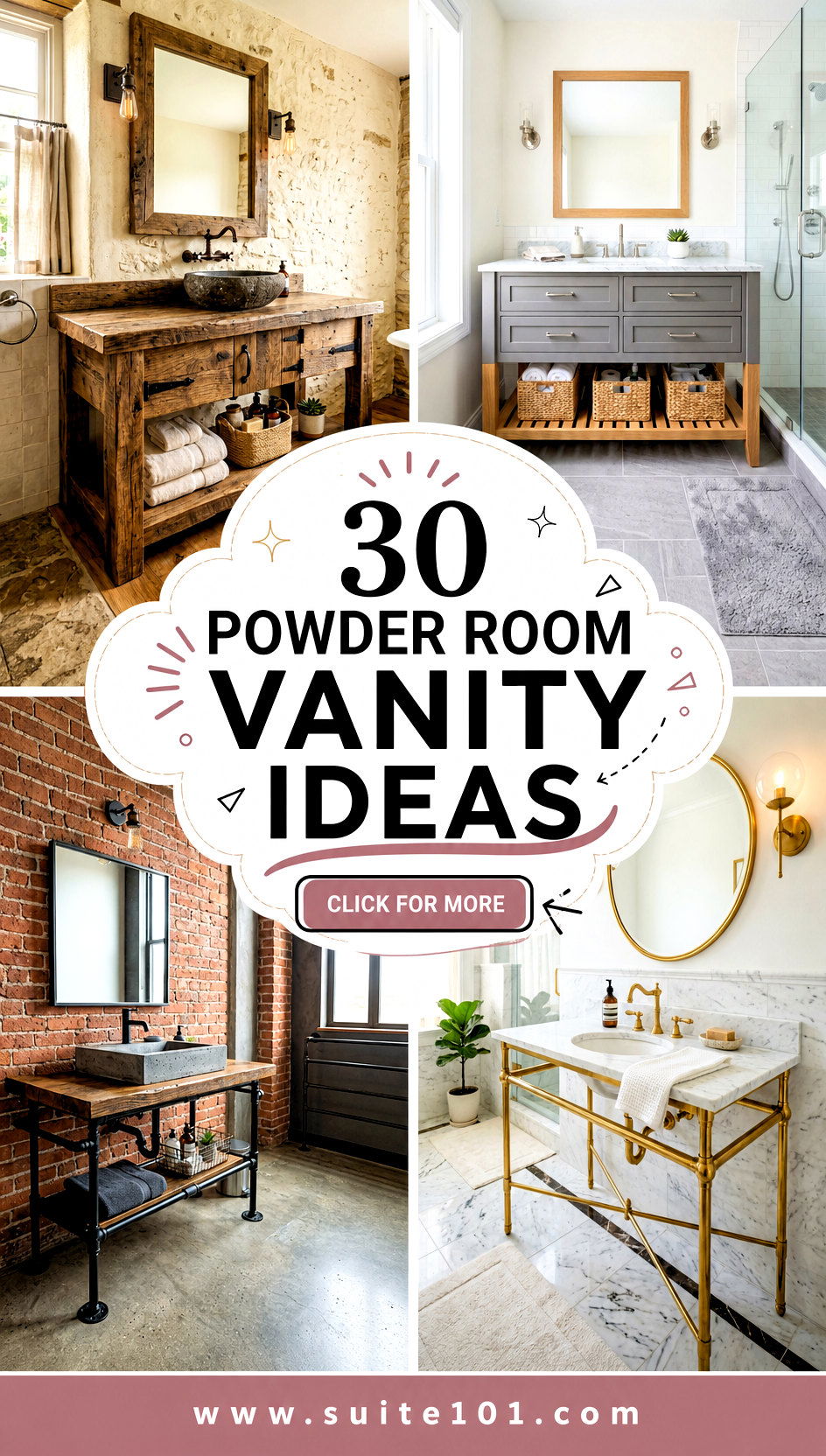 Powder Room Vanity Ideas 30 Looks That Elevate Any Space - Powder Room Vanity Ideas: 30 Looks That Elevate Any Space