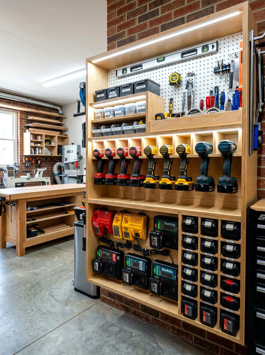 Power Tool Station - 30 tool wall ideas