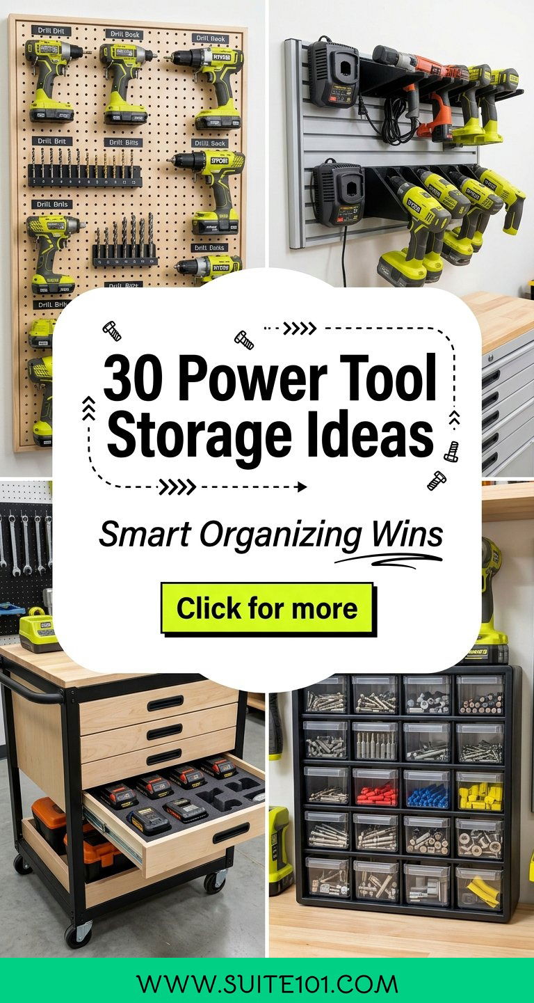 Power Tool Storage Ideas 30 Smart Organizing Wins for DIYer - Power Tool Storage Ideas: 30 Smart Organizing Wins for DIYer