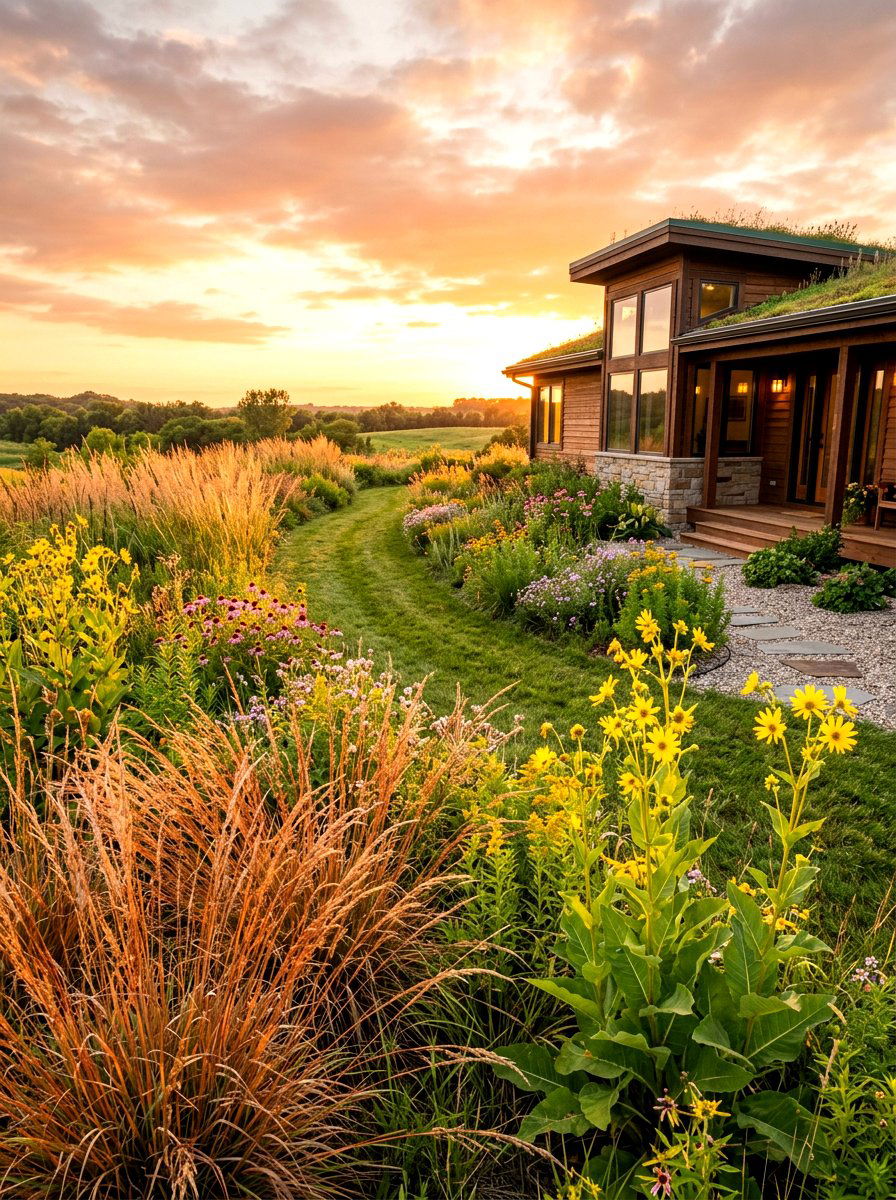 Prairie Front Yard - 30 pollinator front yard ideas