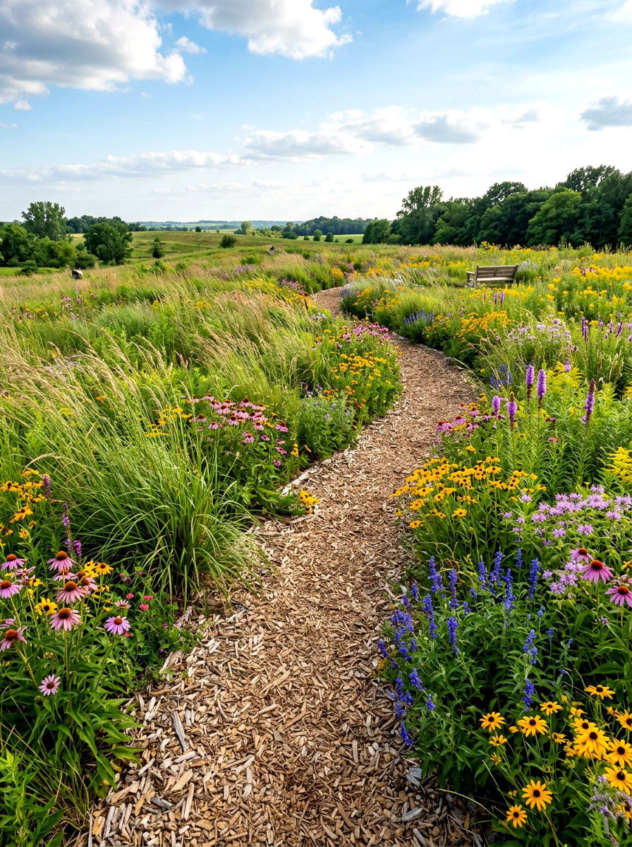 Prairie garden path - 30 prairie garden ideas