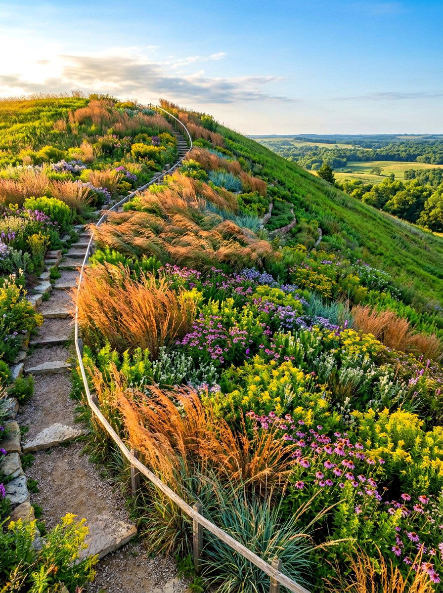 Prairie slope garden - 30 prairie garden ideas