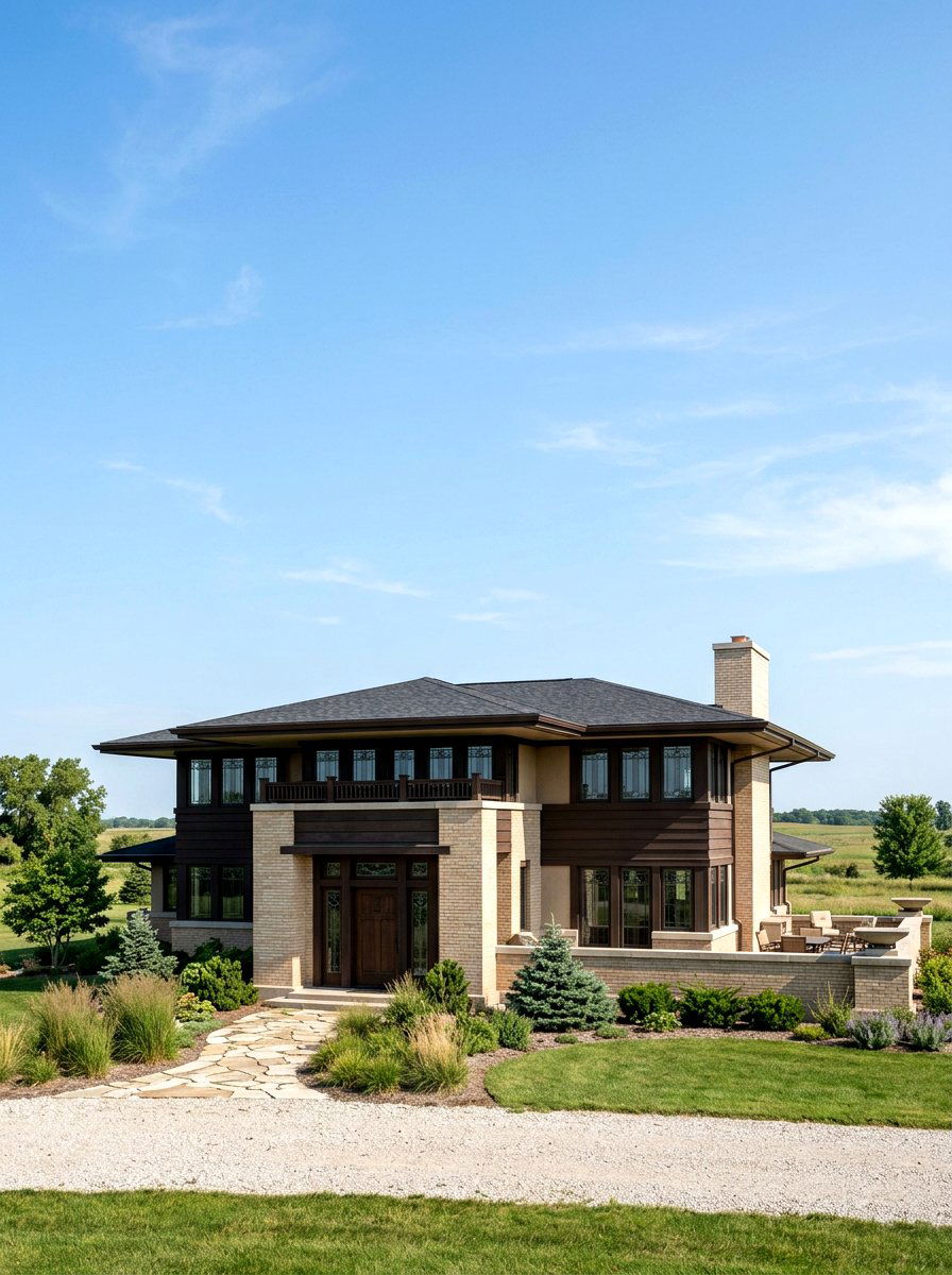 Prairie style house exterior - 30 two story house exterior ideas